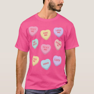 Vintage Valentinstag Süßigkeiten Herz537 T-Shirt