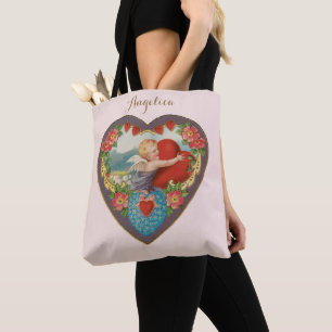 Vintage Valentinstag, viktorianische Cherub-Herzen