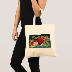 Vintage Valentinstag viktorianische Cherubim im Hi Tragetasche