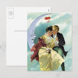 Vintage Valentinstag viktorianische Liebe und Roma Feiertagspostkarte