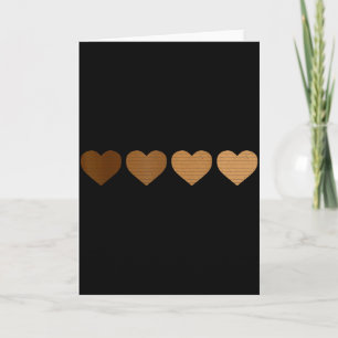 Vintage Valentinstage Herzen Melanin Afrikanisch S Karte