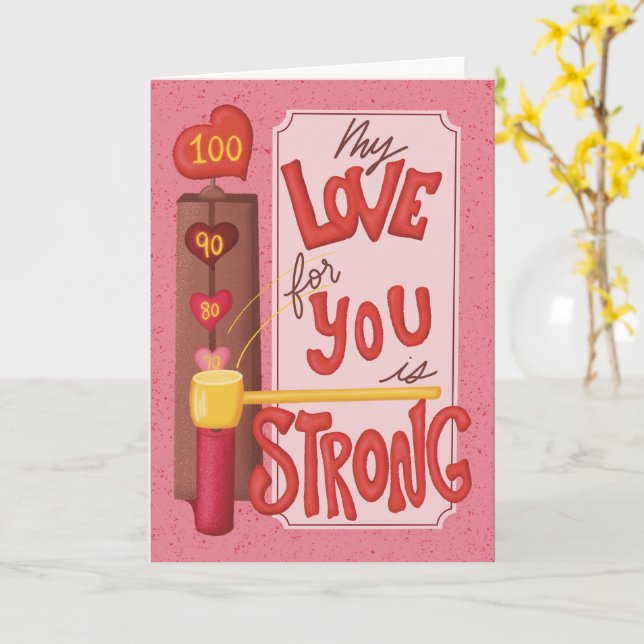 Vintage Valentintagskarte des handgezogenen Retros Karte (Gelbe Blume)