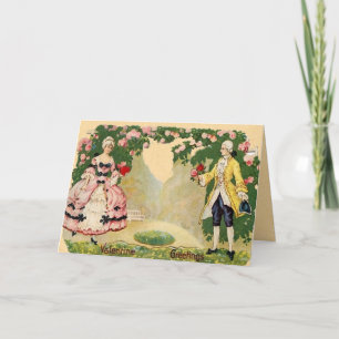 Vintage Valentintagskarte Feiertagskarte