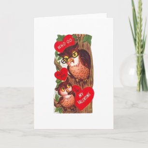 Vintage Valentintagskarte Feiertagskarte