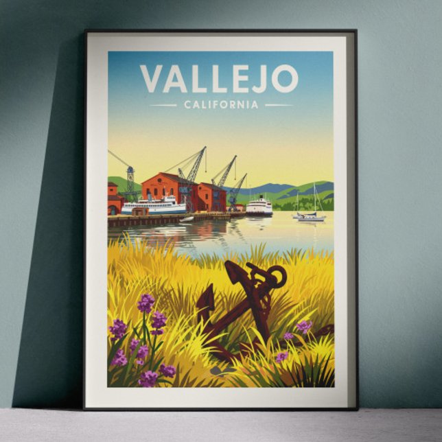 Vintage Vallejo California Poster (Von Creator hochgeladen)