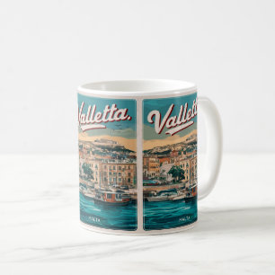 Vintage Valletta, Malta - Reise Souvenirs und Gesc Kaffeetasse