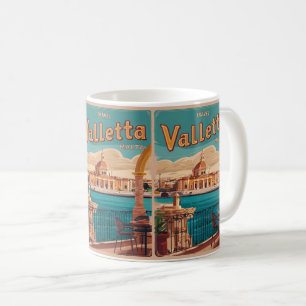 Vintage Valletta, Malta - Reise Souvenirs und Gesc Kaffeetasse