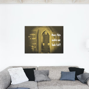 Vintage Vampir Horror Nosferatu Gelb Leinwanddruck