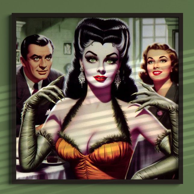 Vintage Vampir Mädchen Poster (Von Creator hochgeladen)