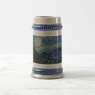 Vintage Van Gogh - Der Sternenhimmel Bierglas