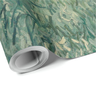 Vintage Van Gogh Ebene bei Auvers mit Regenwolken Geschenkpapier