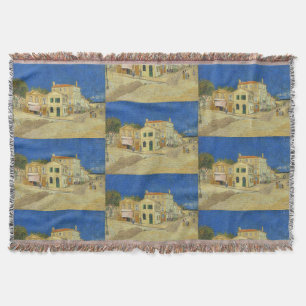 Vintage Van Gogh Gelbes Haus Blaue Himmel Malerei Decke