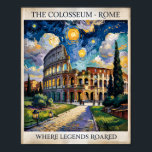 Vintage Van Gogh Gemälde des Kolosseums von Rom Poster<br><div class="desc">Rom Reisekunst im ikonischen Stil von Vincent van Gogh, mit einem wirbelnden Sternenhimmel über dem Kolosseum in reichen impressionistischen Farben. Diese klassische Nachtszene vereint Post-Impressionismus mit lebendigen Pinselstrichen und ausdrucksvollen Texturen und erfasst die Energie und Eleganz der Ewigen Stadt. Das Vintag inspirierte Gemälde erfindet unter einem Sternenhimmel eine der berühmtesten...</div>