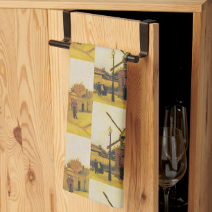 Vintage Van Gogh Paris Windmill-Gemälde Geschirrtuch