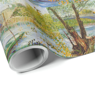 Vintage Van Gogh Pont de Clichy    Geschenkpapier