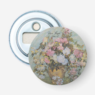Vintage-Van-Gogh-Vase mit Rosen Flaschenöffner