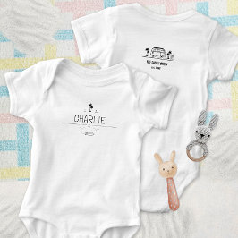 Vintage Van Life Surfer Crew Baby Strampler