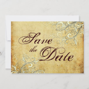 Vintage + Vanille-Wirbel Save-the-Date Save The Date