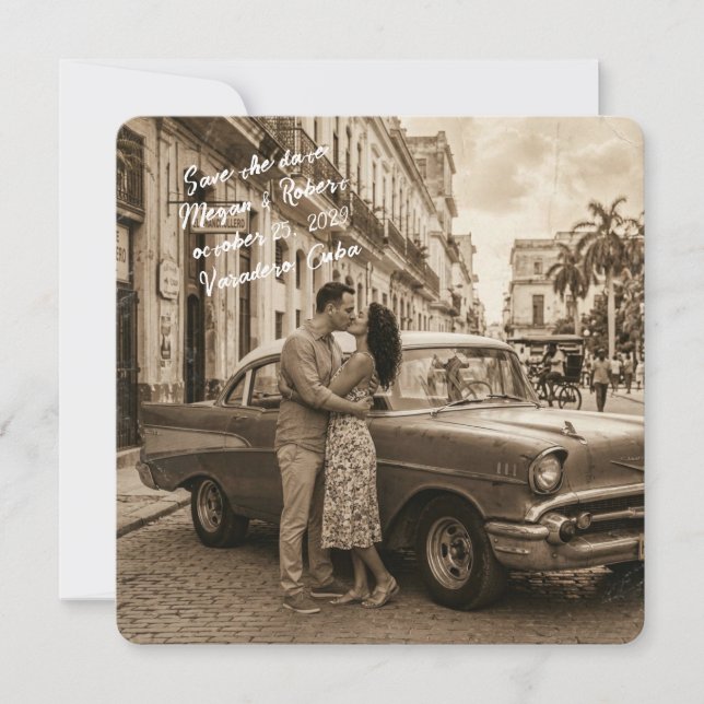 Vintage Varadero Save The Date (Vorderseite)