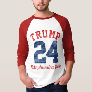Vintage Varsity Pro Trump 45. Präsident T-Shirt