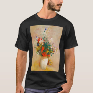 Vintage Vase der Blume (1906) von Odilon Redon T-Shirt