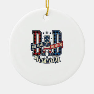 Vintage VATER Der Mann Der Mythos Die Legende-Shir Keramik Ornament