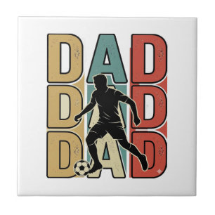 Vintage-Vater-Fußball-Gravur-Vektordesign_1 Fliese