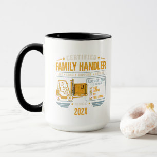 Vintage-Vater-Schwerlaststapler  Tasse