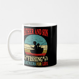Vintage Vater Sohn Angelpartner fürs Leben Dad M Kaffeetasse
