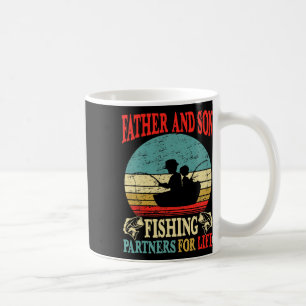 Vintage Vater Sohn Angelpartner fürs Leben Dad M Kaffeetasse