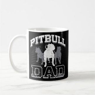 Vintage Vater-Tag Pitbull Dad Liebhaber Pitbull Kaffeetasse