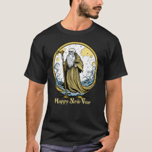 Vintage Vater Zeit Neujahr T-Shirt