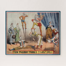 Vintage-Vaudeville-Komödieposter-Puzzle Theater 