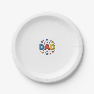 Vintage-Vektordesign für Papa-Bauklötze_1 Pappteller