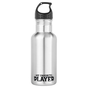 Vintage-Vektordesign Lieblingsplayer Baseball-Vate Edelstahlflasche