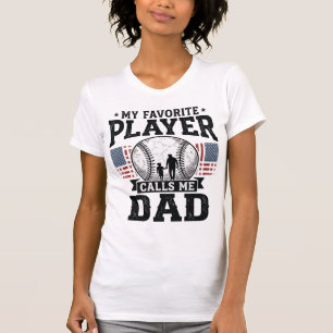 Vintage-Vektordesign - Lieblingsspieler des Baseba T-Shirt
