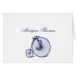 Vintage Velocipede Penny Farthing Fahrrad Blau