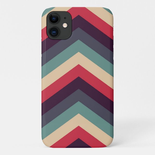 Vintage Velocity Stripes Case-Mate iPhone Hülle (Rückseite)