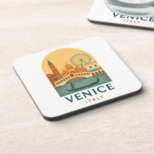 Vintage Venedig Italien Gondel Getränkuntersetzer Getränkeuntersetzer