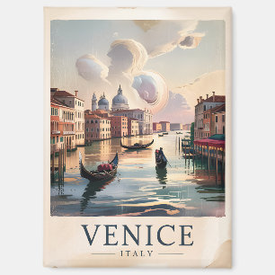 Vintage Venedig Italien Gondel Kanal Aquarell Kuns Magnet