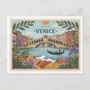 Vintage-Venedig-Italien-Postkarte Postkarte