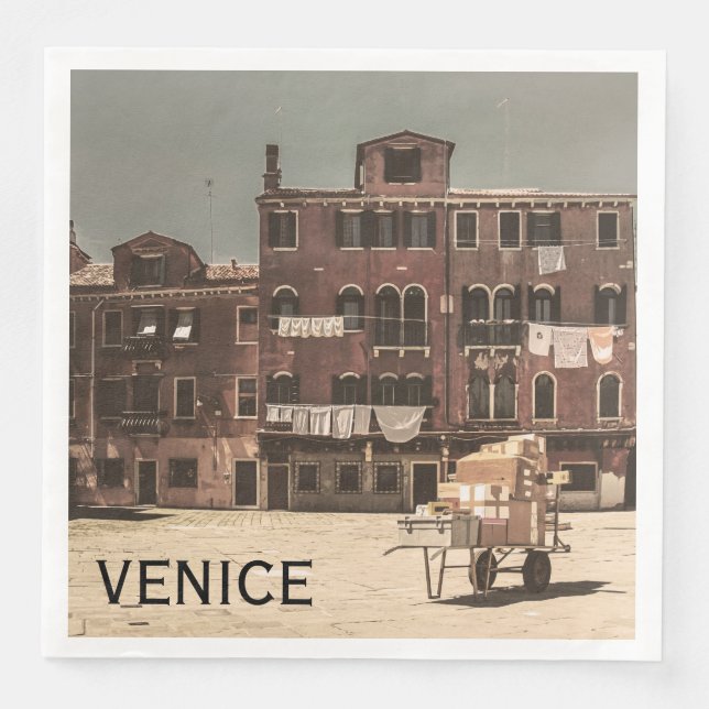 Vintage Venedig Serviette (Vorderseite)