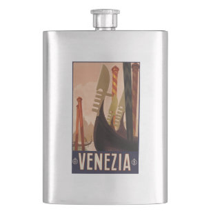 Vintage Venezia (Venedig) Italien Flasche Flachmann
