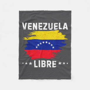 Vintage Venezuela Libre 2026 Venezuela-Flagge Fleecedecke