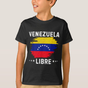 Vintage Venezuela Libre 2026 Venezuela-Flagge  T-Shirt