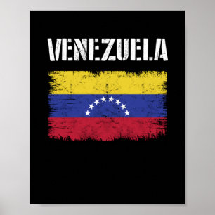 Vintage Venezuela Venezuela-Flagge Stolz Poster