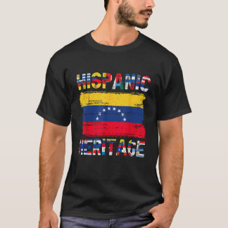 Vintage Venezuela Venezuelanische Flagge Stolz His T-Shirt