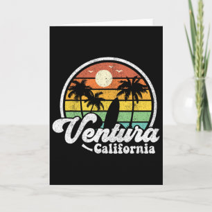 Vintage Ventura Beach Kalifornien Ca Surfen Retro Karte