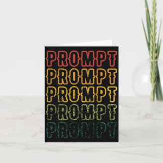 Vintage verblassende Prompt-Kunst ABA-Therapeut Karte