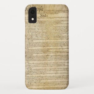 Vintage Verfassung der Vereinigten Staaten iPhone XR Hülle